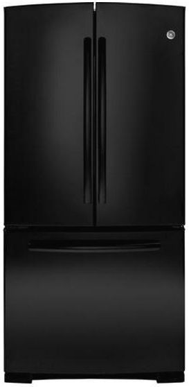 GE 22.7 Cu. Ft. French-Door Refrigerator-Black