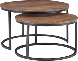 Powell® Weston Black/Brown Nesting Coffee Tables