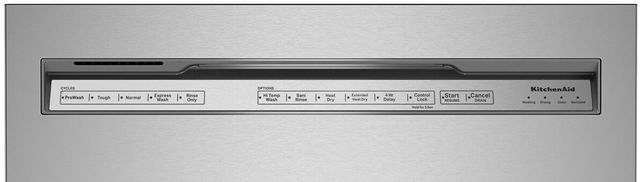 KitchenAid® 23.5" Stainless Steel with Printshield Built In Dishwasher 5