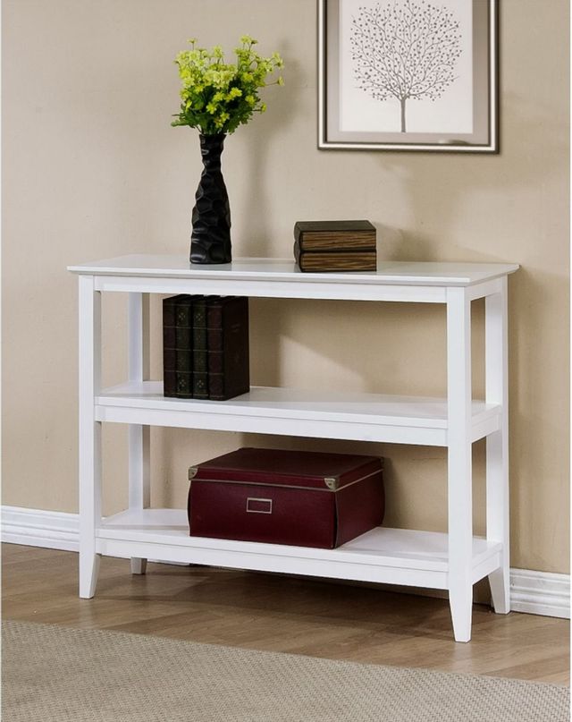 Winners Only Inc. Quadra White Low Bookcase 1