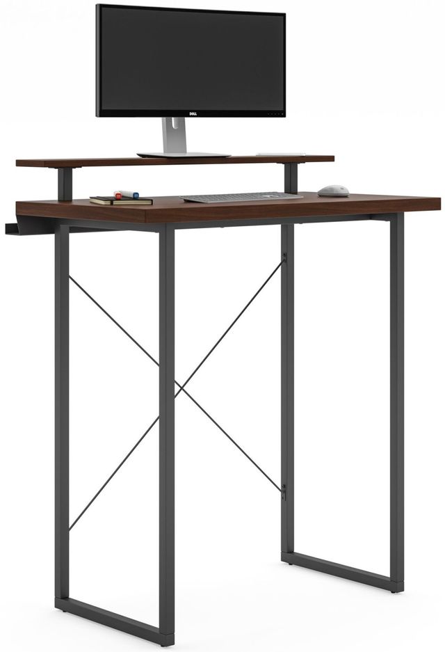 homestyles® Merge Brown Standing Desk with Monitor Stand 3