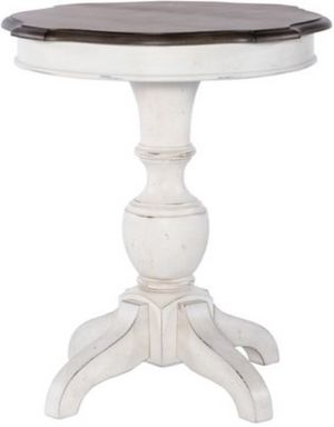 Liberty Abbey Road Churchill Brown/Porcelain White End Table