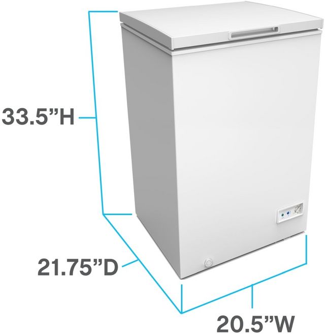 Avanti® 3.5 Cu. Ft. White Chest Freezer-3