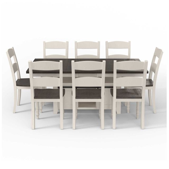 Jofran Madison County Dining Table and 8 Dining Chairs-1