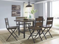 Signature Design by Ashley® Kavara 6-Piece Medium Brown Counter Height Table Set 