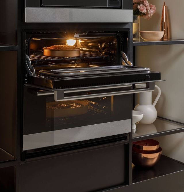 Café™ Minimal Series 30" Platinum Glass Double Electric Wall Oven 5