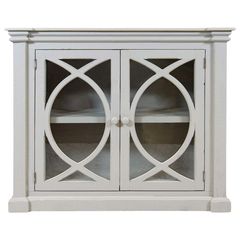 Rustic Imports Colina Aged Grey Glass Console