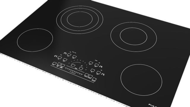 Fulgor Milano® 600 Series 30" Stainless Steel Electric Cooktop-1