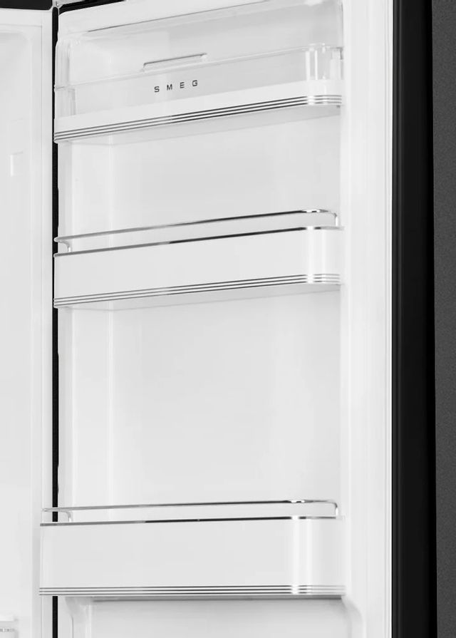 Smeg 50's Retro Style Aesthetic 11.7 Cu. Ft. Black Bottom Freezer Refrigerator 3