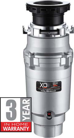 XO 0.5 HP Continuous Feed Stainless Steel Garbage Disposer