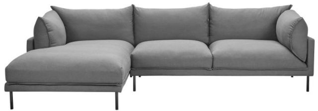 Moe's Home Collections Jamara Charcoal Left Facing Sectional 0
