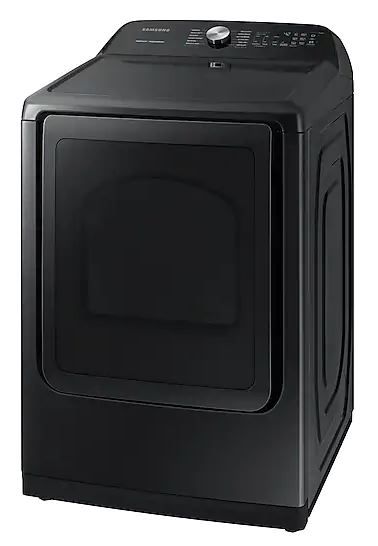 Samsung 7.4 Cu. Ft. Fingerprint Resistant Black Stainless Steel Front Load Gas Dryer [Scratch & Dent] 1