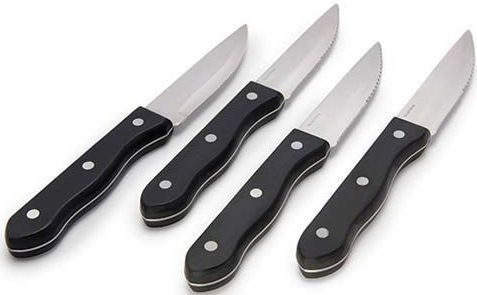 Broil King® Steak Knives-Black with Stainless Steel-0