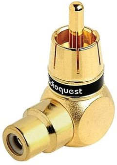 AudioQuest® Gold 90° RCA Male to RCA Female Adapter