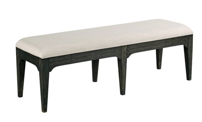 Kincaid Furniture Plank Road Charcoal Rankin Bench