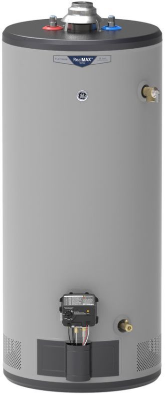 GE RealMAX® Platinum 40 Gallon Short Natural Gas Atmospheric Water Heater