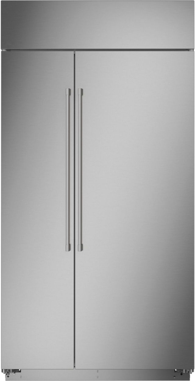 Monogram® 25.1 Cu. Ft. Stainless Steel Smart Built In Side-by-Side Refrigerator-1