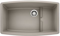 Blanco® Performa Cascade Concrete Gray Super Single Bowl Prep Sink