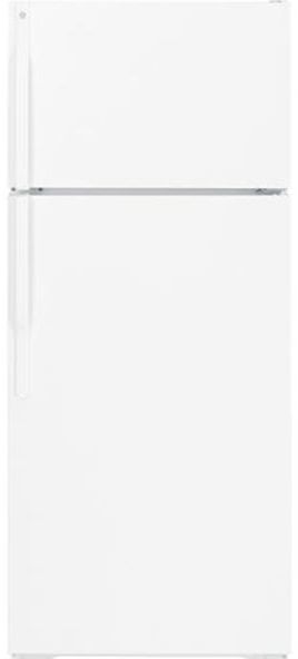 18.2 cu. ft. Top-Freezer Refrigerator with 3 Adjustable Glass and Wire Shelves, Dairy Center, Upfront Temperature Controls, NeverClean Condenser and Deluxe Quiet Design: White