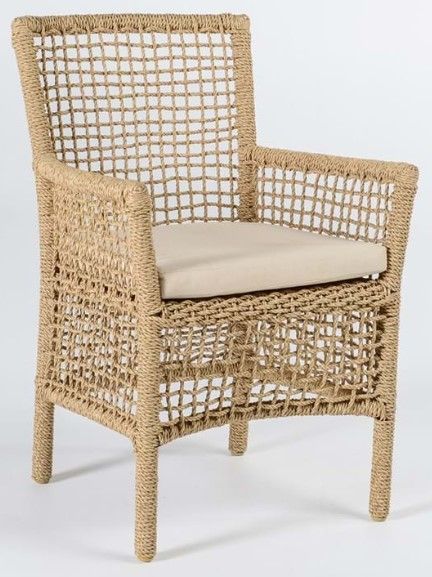Classic Home Brisbane Beige Outdoor Dining Chair