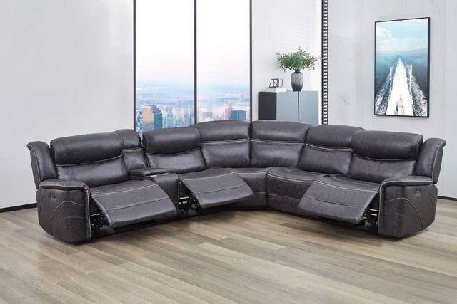 Coaster® Bluefield Charcoal 6-Piece Sectional 4