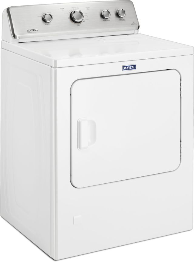 Maytag® 7.0 Cu. Ft. White Front Load Electric Dyer 2