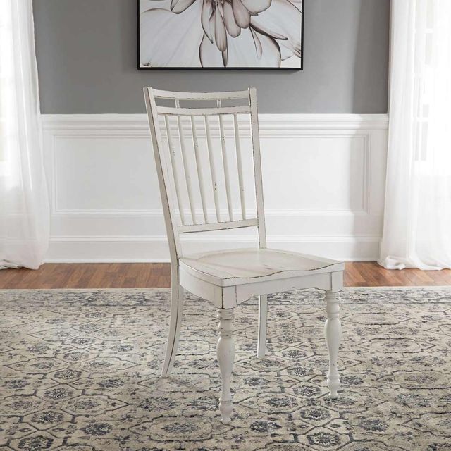 Liberty Furniture Magnolia Manor Opt 5 Piece Antique White   Drop Leaf Set-2