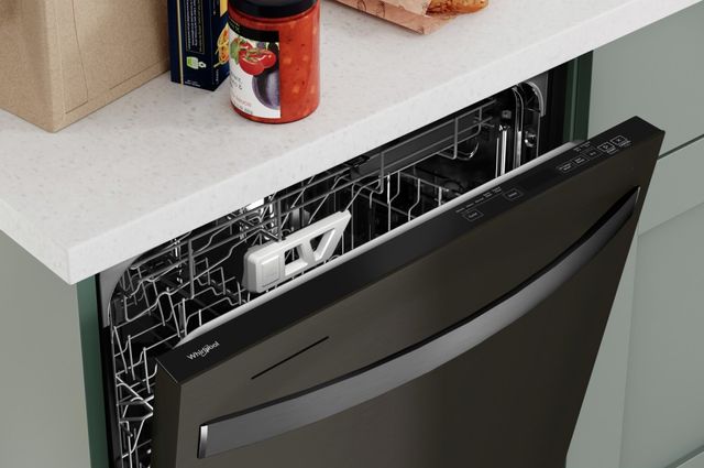 Whirlpool® 24" Fingerprint Resistant Black Stainless Steel Built In Dishwasher 3