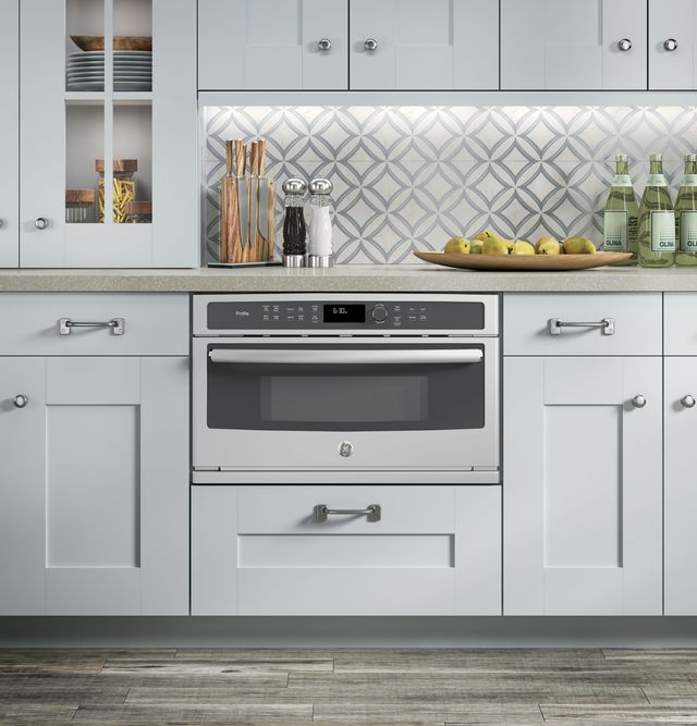 GE Profile™ 1.7 Cu. Ft. Stainless Steel Built In Microwave/Convection (S/D) 6