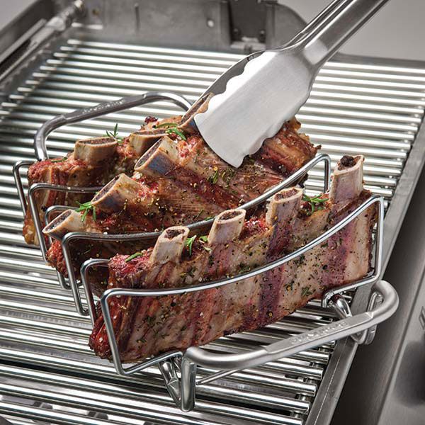 Broil King® Imperial™ Rib and Roast Rack-Stainless Steel-2