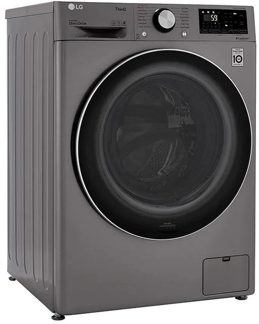 LG 2.4 Cu. Ft. Graphite Steel Front Load Washer Dryer Combos  2