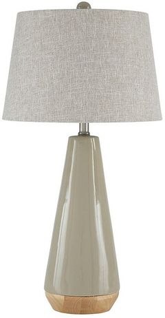 Signature Design by Ashley® Sheray Taupe Ceramic Table Lamp