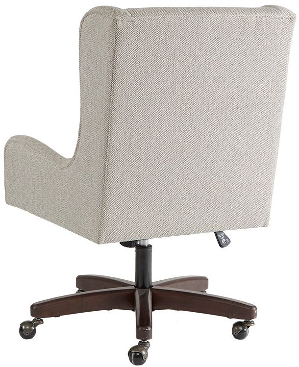 cream fabric desk chair