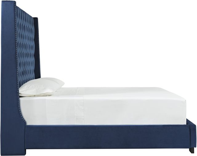Signature Design by Ashley® Coralayne Blue King Upholstered Bed-3