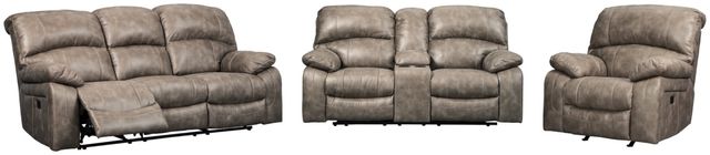Signature Design by Ashley® Dunwell 3-Piece Driftwood Living Room Set with Power Reclining Sofa-0