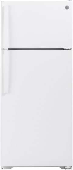 GE® 17.5 Cu. Ft. White Top Freezer Refrigerator-GTE18GTNRWW