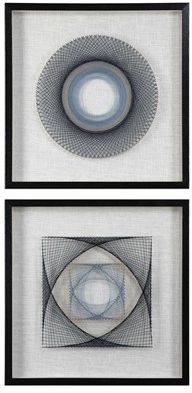 Uttermost® String Duet 2-Piece Geometric Art-0