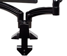 Chief® Kontour™ Black K1D Dual Monitor Reduced Height Dynamic Desk Mount 1