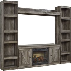 Signature Design by Ashley® Wynnlow 4-Piece Gray Entertainment Center Electric Fireplace