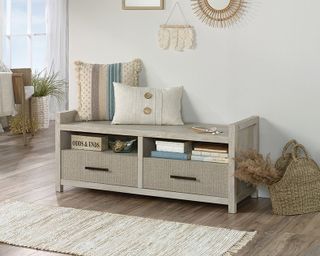 Sauder® Pacific View® Chalked Chestnut® Entryway Bench