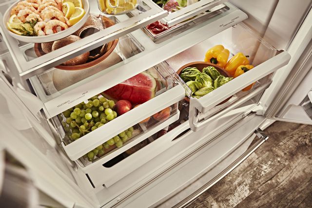 KitchenAid® 20.0 Cu. Ft. White Counter Depth French Door Refrigerator 7