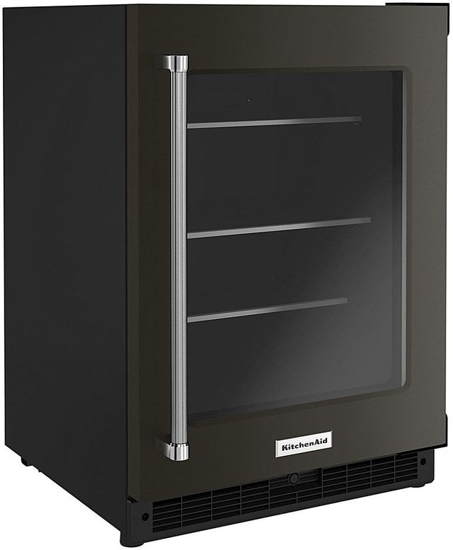 Réfrigérateur sous le comptoir de 24 po KitchenAid® de 5,2 pi³ - Acier inoxydable noir 2