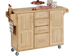 homestyles® Create-a-Cart Natural Kitchen Cart