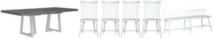 Liberty Palmetto Heights 6-Piece Driftwood/Shell White Dining Set