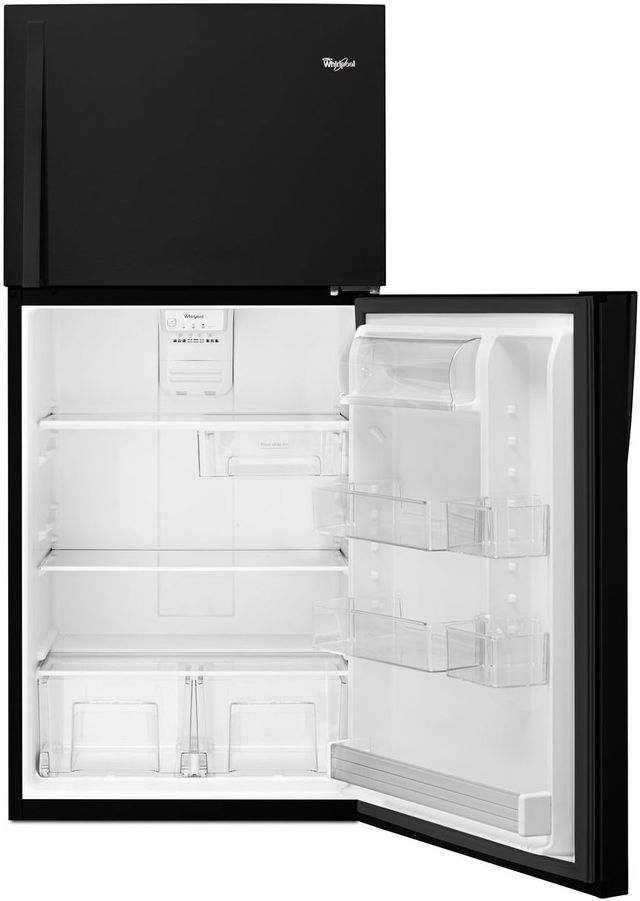 Whirlpool® 19.2 Cu. Ft. Monochromatic Stainless Steel Top Freezer Refrigerator 18