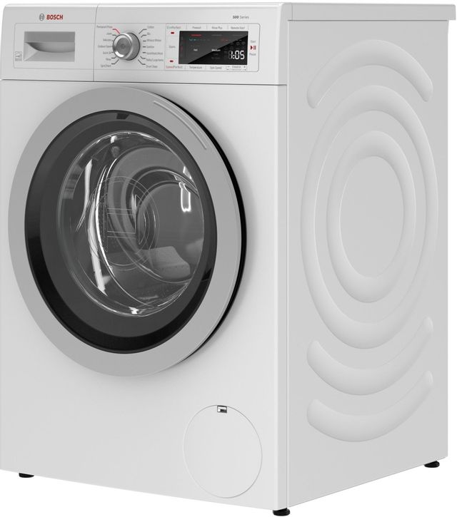 Bosch 500 Series 2.2 Cu. Ft. White Compact Front Load Washer 4