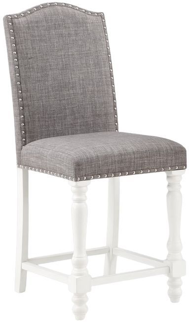 Crown Mark Langley Chalk/Grey Counter Height Dining Side Chair-0