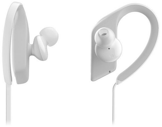Panasonic® Ultra-Light WINGS White Wireless Bluetooth® Sport Clip Headphones 2