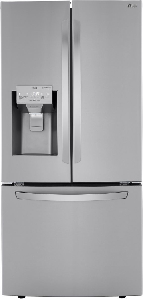33-Wide, 25 cu. ft. Capacity 4-Door French Door Refrigerator (White)