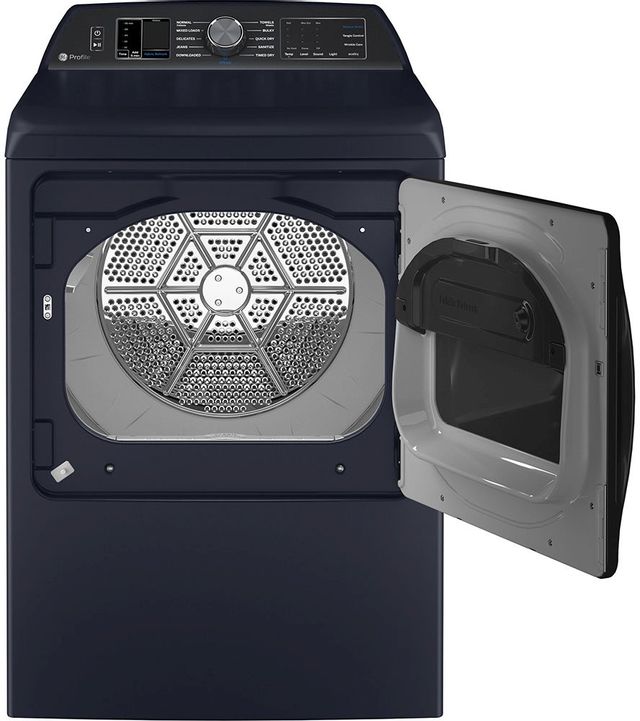 GE Profile™ 7.3 Cu. Ft. Sapphire Blue Electric Dryer 3